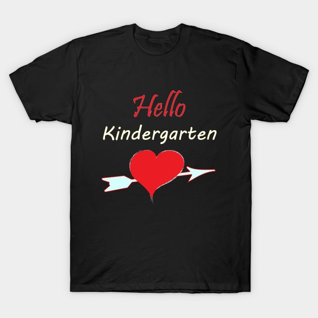 back to school shirt hello kindergarten,100 days shirt T-Shirt by OnlineShoppingDesign